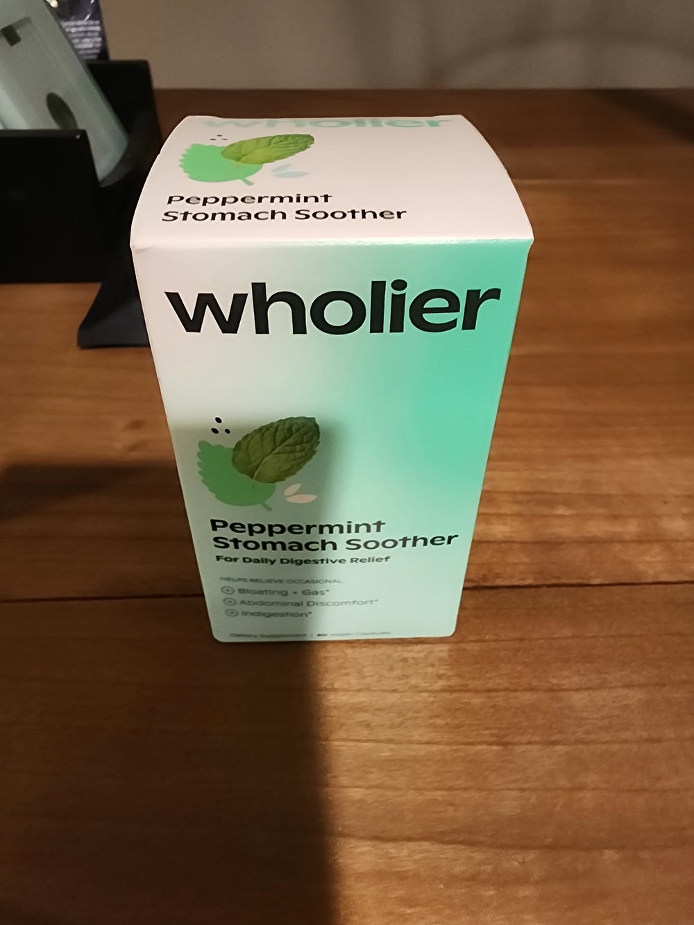 Wholier Peppermint Stomach Soother - Mint Green Box